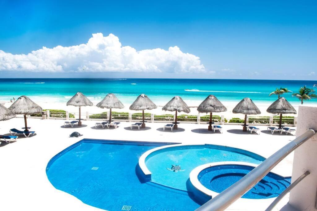 Ocean View Apartment, Best Beach Area, 3 Bedrooms Cancun Dış mekan fotoğraf